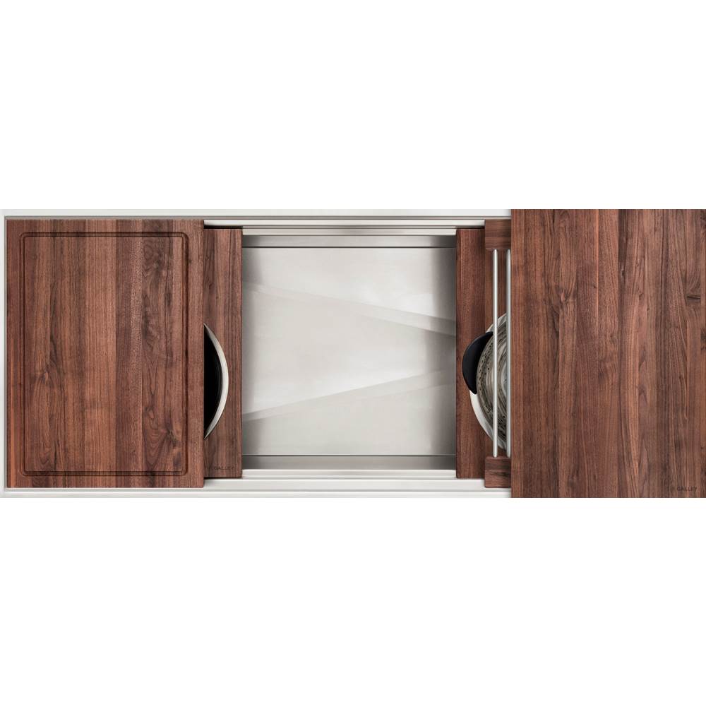 The Galley - Ideal ThinTopE Workstation 4S with Five Tool Culinary Kit in American Black Walnut - American Black Walnut