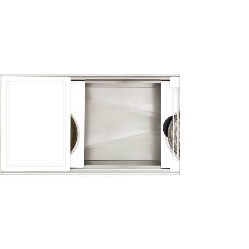 The Galley - Ideal ThinTopE Workstation 4S with Five Tool Culinary Kit in Designer White Resin - Designer White Resin