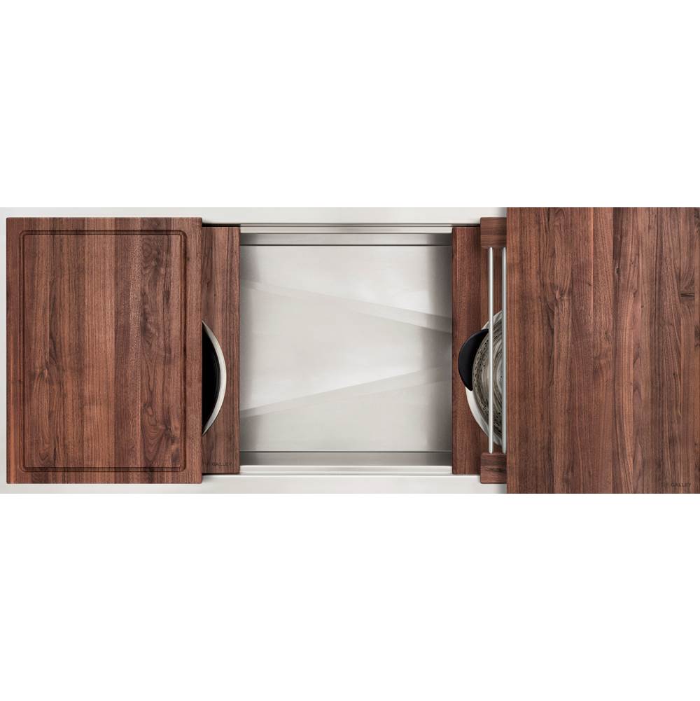 The Galley - Ideal Workstation 4S with Five Tool Culinary Kit in American Black Walnut - American Black Walnut