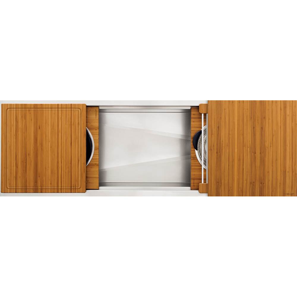 The Galley - Ideal Workstation 5S with Eight Tool Culinary Kit in Natural Golden Bamboo - Natural Golden Bamboo