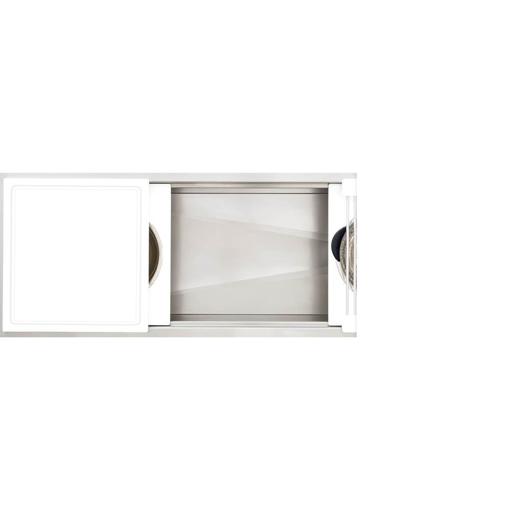 The Galley - Ideal Workstation 5S with Eight Tool Culinary Kit in Designer White Resin - Designer White Resin