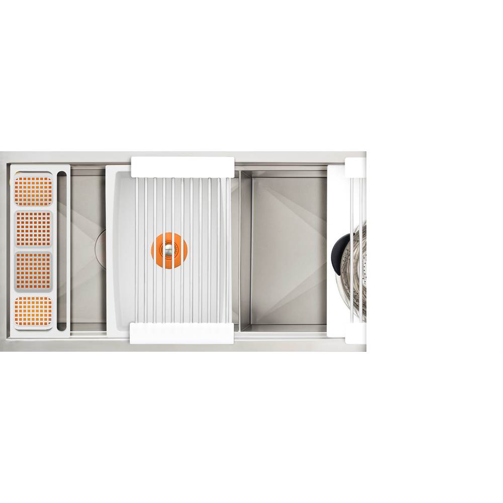 The Galley - Ideal Work&WashStationE 4D with Five Tool Culinary Kit and Four Tool Wash Kit in Designer White Resin / Resin+ - Designer White Resin