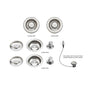 The Galley - Automatic Strainer Basket 3-1/2'' with Remote Pop-up and 27-1/2'' Cable in Polished Stainless Steel - Polished Stainless Steel