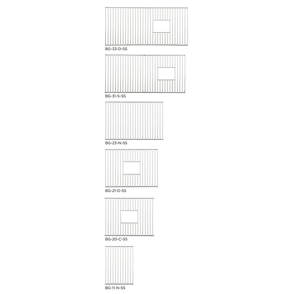 The Galley - Bottom Grate Section 23-1/2'' x 15-1/2'' for IWS 5S, 6S, 7S, IWW 7D in Stainless Steel - Stainless Steel