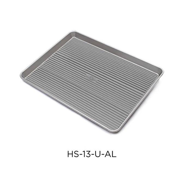 The Galley - Upper Tier Half Sheet Pan 13'' x 18'' in Corrugated Aluminum - Aluminum