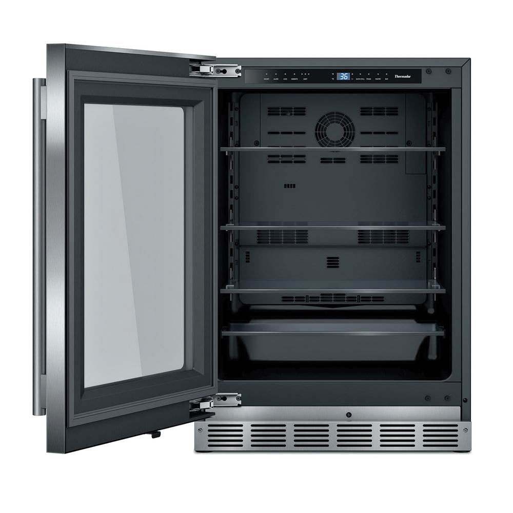Thermador - Glass Door Refrigeration - Stainless steel