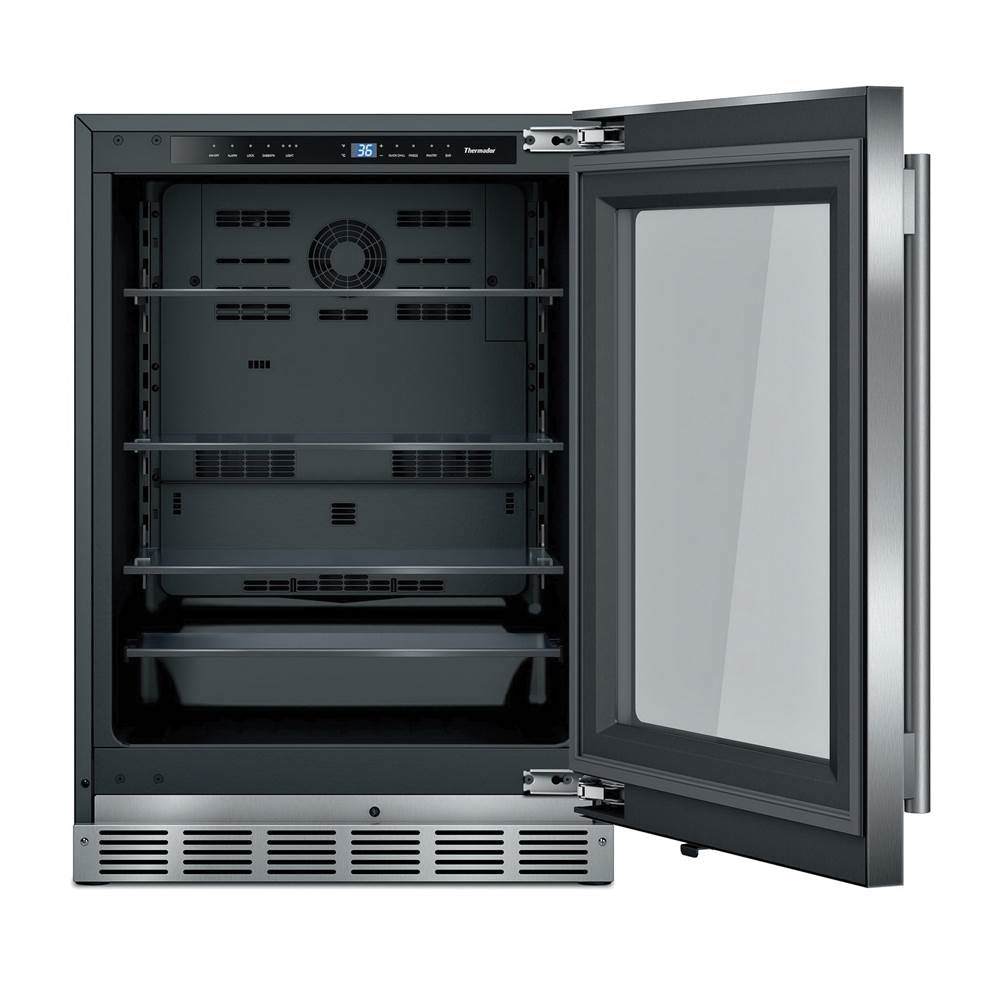 Thermador - Glass Door Refrigeration - Stainless steel
