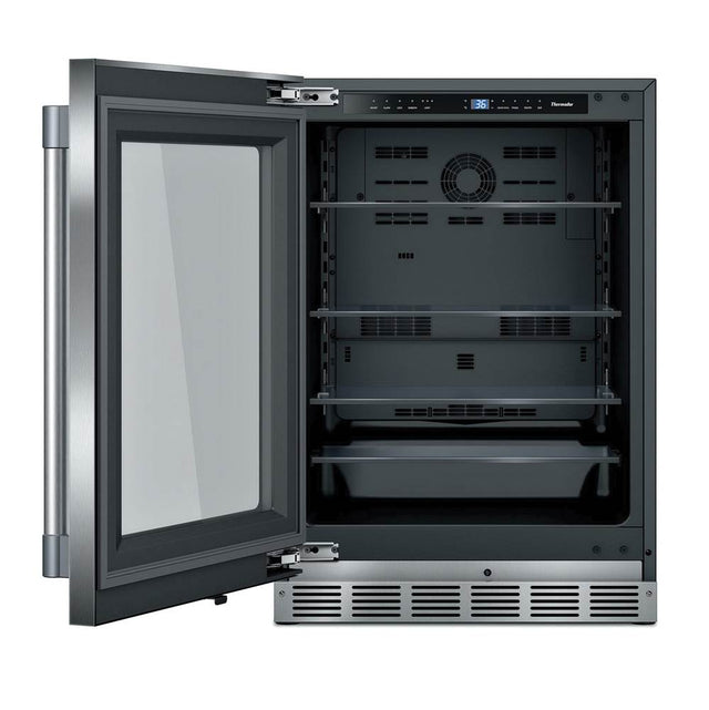 Thermador - Glass Door Refrigeration - Stainless steel