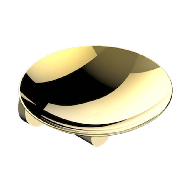 THG - Soap Dish, Wall Mounted, 6'' Diameter - Gold Polished