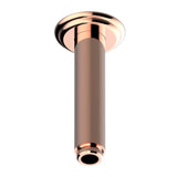THG - Vertical Shower Arm Ceiling Mounted 1/2'' Connection - Blush PVD