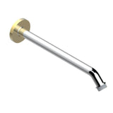 THG - Horizontal Shower Arm, 45°, Lg: 10'' - Chrome Polished Gold Polished
