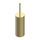 THG - Metal Toilet Brush Holder With Brush With Cover Floor Mounted - Gold Polished