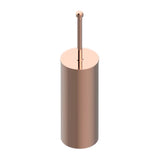 THG - Metal Toilet Brush Holder With Brush With Cover Floor Mounted - Blush PVD