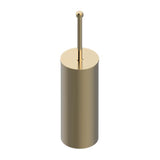 THG - Metal Toilet Brush Holder With Brush With Cover Floor Mounted - Matt Umber PVD