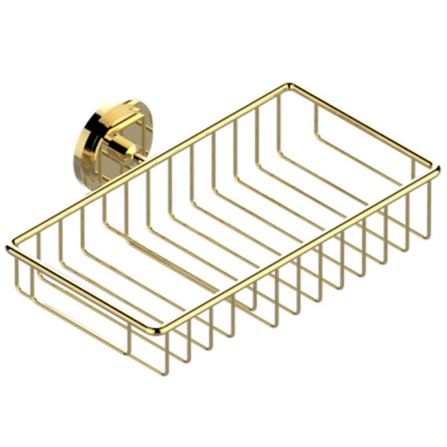 THG - Soap And Sponge Holder, Wall Mounted - Gold Polished