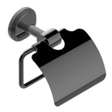 THG - Toilet Paper Holder, Single Mount With Cover - Matt Graphite PVD