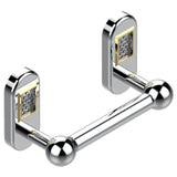 THG - Paper Roll Holder - Chrome Polished Gold Polished