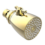 THG - Shower head, adjustable, 2'' 3/4 diameter with Easyclean system - Gold Color PVD