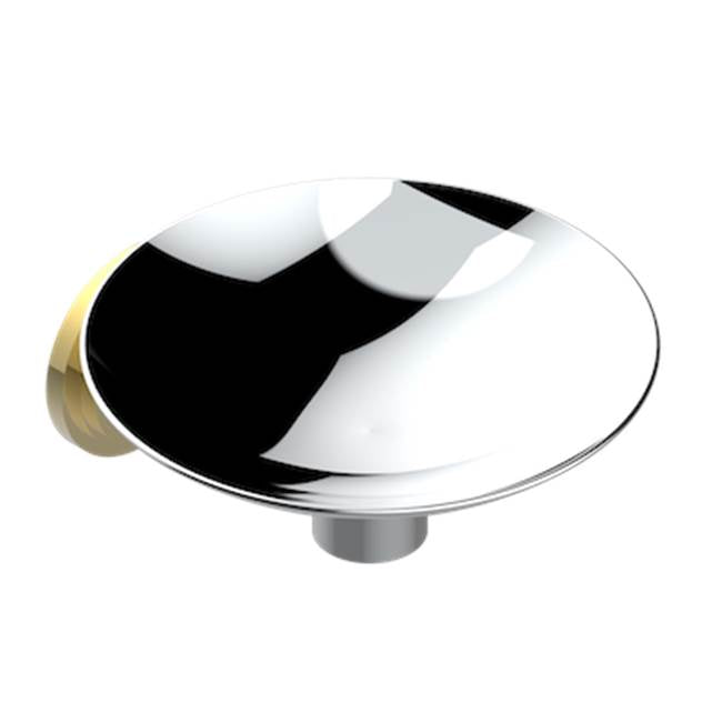 THG - Soap Dish, Wall Mounted, 6'' Diameter - Chrome Polished Gold Polished