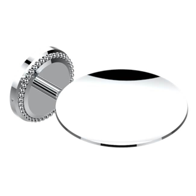 THG - Soap Dish, Wall Mounted, 4'' Diameter - Matt Umber PVD