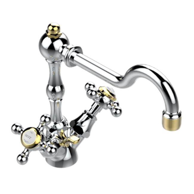 THG - Single Hole Lavatory Set With Drain - Chrome Polished Gold Polished