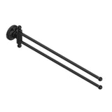 THG - Towel Bar 15 3/4'' Long, Double Swivel - Brown Bronze Color PVD