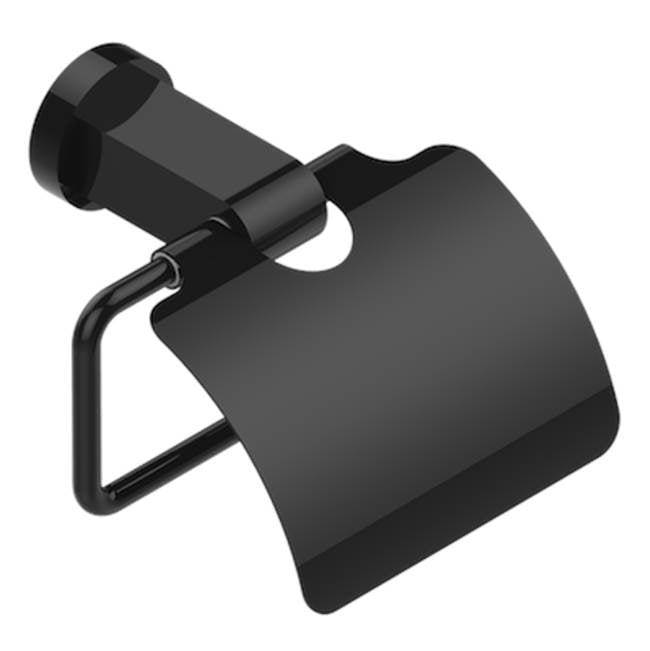 THG - Toilet Paper Holder, Single Mount With Cover - Brown Bronze Color PVD