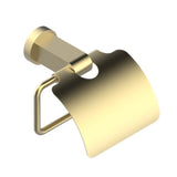 THG - Toilet Paper Holder, Single Mount With Cover - Matt Brass Color PVD