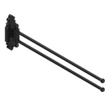 THG - Towel Bar 15 3/4'' Long, Double Swivel - Brown Bronze Color PVD