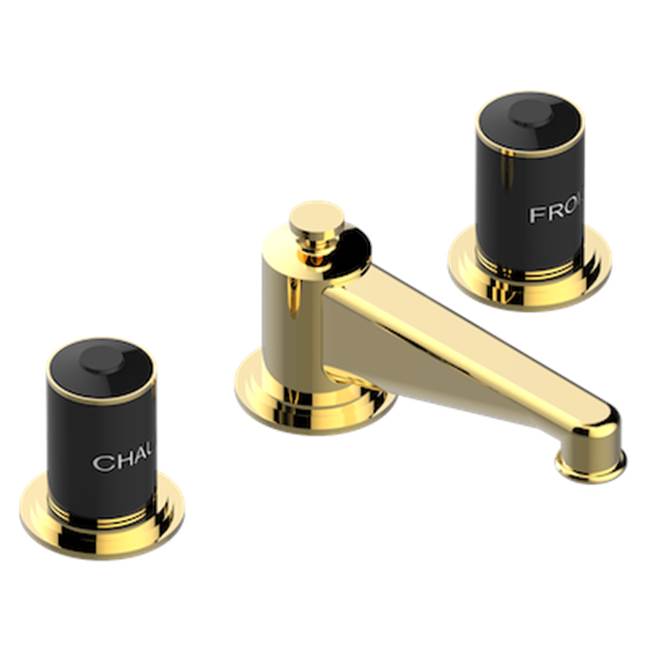THG - Widespread Lavatory Set With Drain - Gold Color PVD