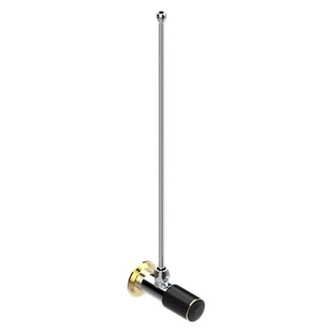 THG - Angle Supply Valve With 3/8'' Adaptor Set - Chrome Polished Gold Polished