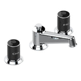 THG - Widespread Lavatory Set, High Spout, With Drain - Matt Umber PVD