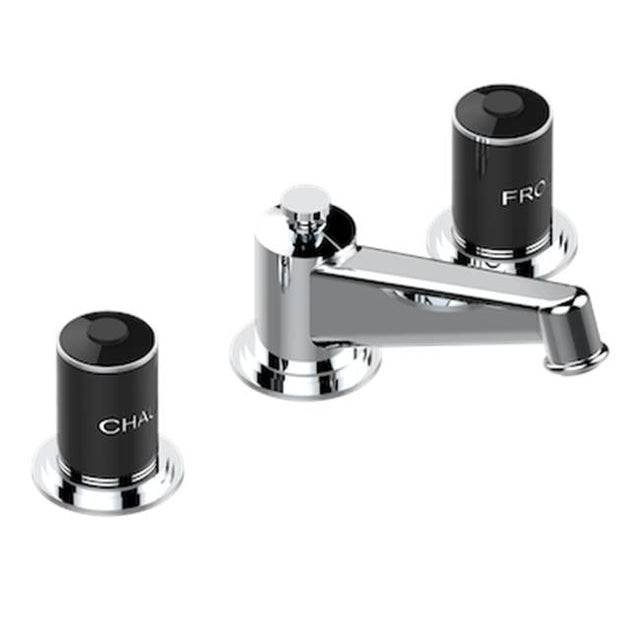 THG - Widespread Lavatory Set, High Spout, With Drain - Matt Umber PVD