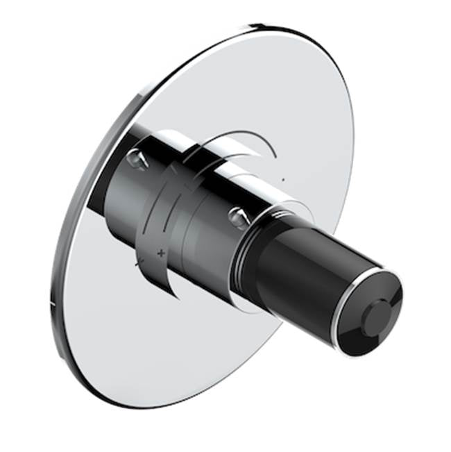 THG - Trim For Thg Thermostatic Valve, Rough Part Supplied With Fixing Box Ref. 5 200ae/us - Round Plate Model - Matt Umber PVD