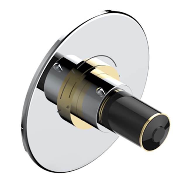 THG - Trim For Thg Thermostatic Valve, Rough Part Supplied With Fixing Box Ref. 5 200ae/us - Round Plate Model - Chrome Polished Gold Polished