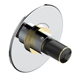 THG - Trim For Thg Thermostatic Valve, Rough Part Supplied With Fixing Box Ref. 5 200ae/us - Round Plate Model - Chrome Polished Gold Polished