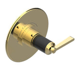 THG - Trim For Thg Thermostatic Valve, Rough Part Supplied With Fixing Box Ref. 5 200ae/us - Round Plate Model - Gold Polished