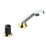 THG - Deck Mounted Mixer With Handshower, Progressive Cartridge - Chrome Polished Gold Polished