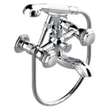 THG - Exposed Tub Filler With Cradle Handshower, Wall Mounted - Matt Umber PVD