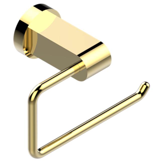 THG - Toilet Paper Holder, Single Mount Without Cover - Gold Polished