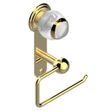 THG - Toilet Paper Holder, Single Mount Without Cover - Gold Polished