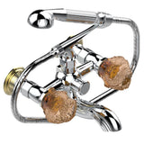 THG - Exposed Tub Filler With Cradle Handshower, Wall Mounted - Chrome Polished Gold Polished