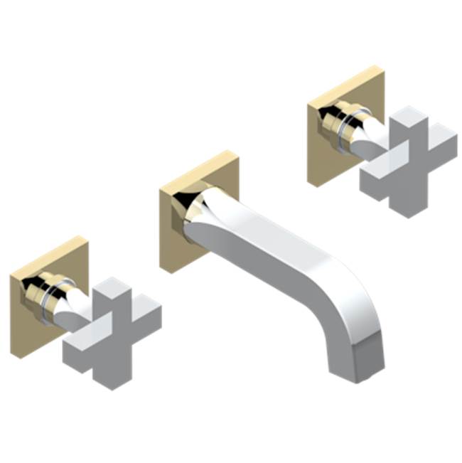 THG - Trim For Wall Mounted 3-hole Bath Set Only - Chrome Polished Gold Polished