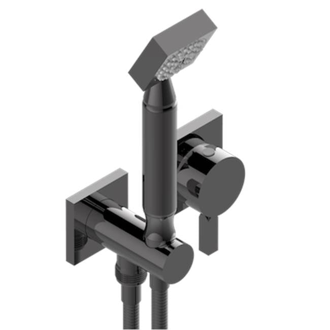 THG - Trim Only For Wall Mixer With Complete Handshower On Hook - Matt Graphite PVD