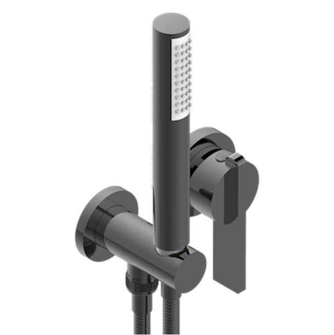 THG - Trim Only For Wall Mixer With Complete Handshower On Hook - Matt Graphite PVD
