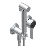 THG - Trim Only For WC Douche Includes Trigger Spray, Wall Mounted Single Lever Mixer, Reinforced Hose, Wall Outlet With Integrated Elbow And Safety Stopper - Umber PVD