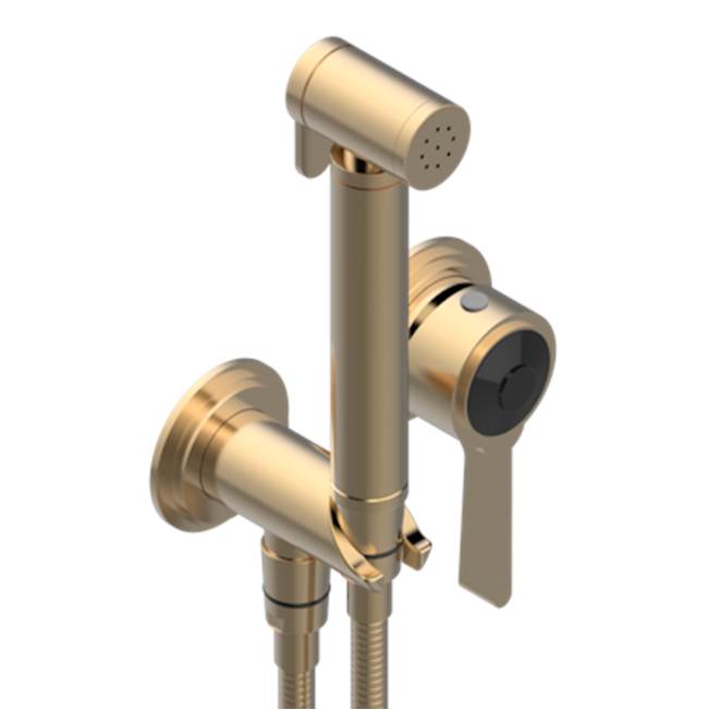 THG - Trim Only For WC Douche Includes Trigger Spray, Wall Mounted Single Lever Mixer, Reinforced Hose, Wall Outlet With Integrated Elbow And Safety Stopper - Matt Umber PVD