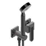 THG - Trim Only For Wall Mixer With Complete Handshower On Hook - Matt Graphite PVD