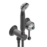 THG - Trim Only For Wall Mixer With Complete Handshower On Hook - Matt Graphite PVD