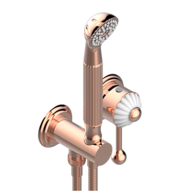 THG - Trim Only For Wall Mixer With Complete Handshower On Hook - Blush PVD